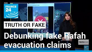 No, this video does not show Gazans evacuating Rafah by the thousands • FRANCE 24 English
