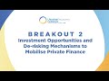 URC 2023 | Investment Opportunities and De-risking Mechanisms to Mobilise Private Finance