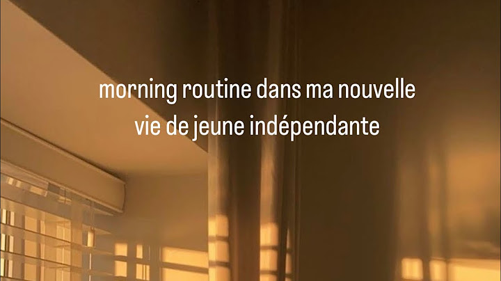morning routine dans ma nouvelle vie ..