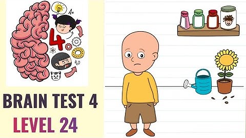 🧠 Brain Test 4 Level 24 | This man wants some hair | Walkthrough