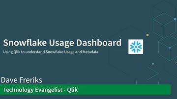 Snowflake Usage Dashboard - Qlik Sense