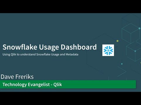 Snowflake Usage Dashboard - Qlik Sense