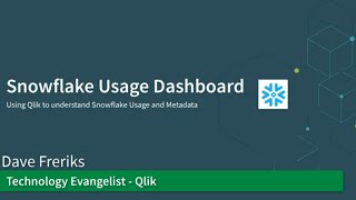 Snowflake Usage Dashboard - Qlik Sense screenshot 2
