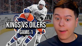 REACTION TO GAME 1 KINGS VS OILERS (4\/22) | FULL GAME HIGHLIGHTS!