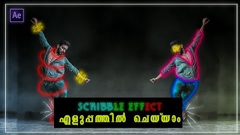 How To Make Cinematic Glowing Scribble Animation In Aftereffects - Malayalam Tutorial