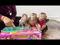 The Trio's Emma, Katy With Tauch Very Surprise To Mom Unboxing Milk Box