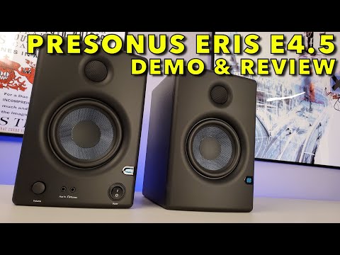 Really Great! Fender PreSonus Eris E4.5 Studio Monitors - Unboxing, Setup and Sound Tests