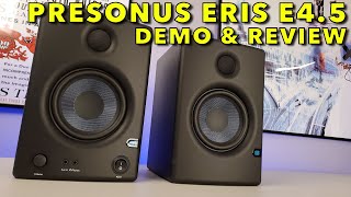 Really Great! Fender PreSonus Eris E4.5 Studio Monitors  Unboxing, Setup and Sound Tests