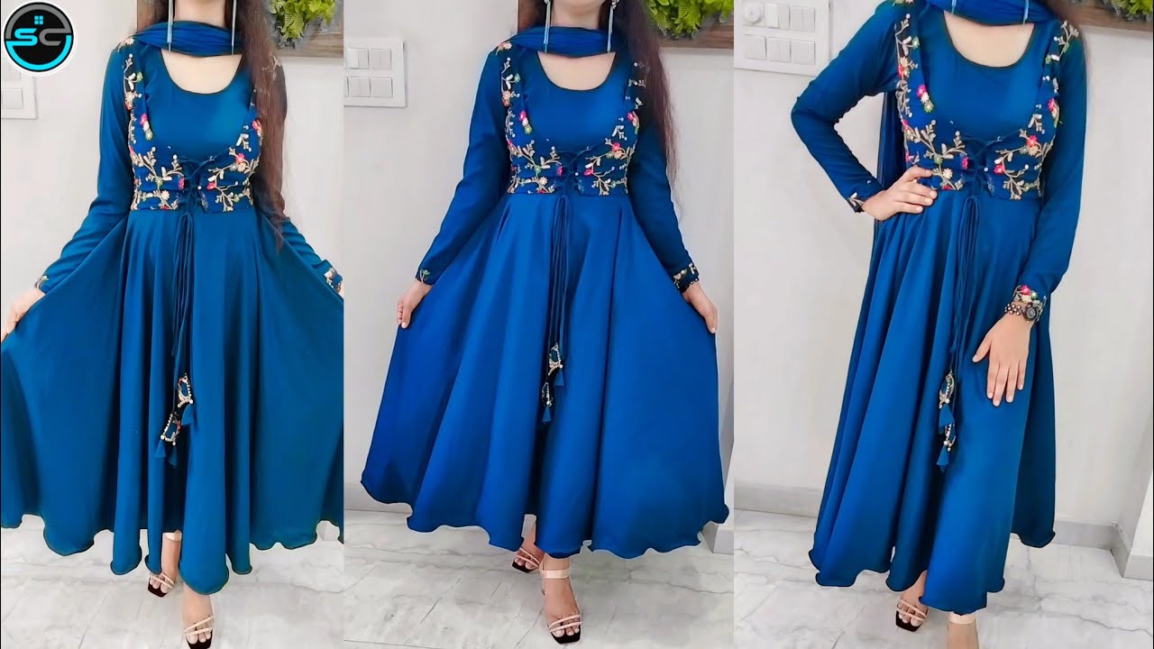 Stitch By Stitch - Anarkali Suit cutting and stitching step by step  tutorial will be available today on my YouTube channel- Stitch By Stitch |  Facebook