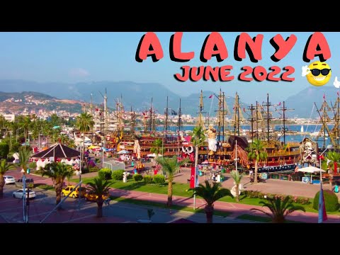 alanya turkey walking tour june 2022 ! alanya city ! antalya turkey holiday ! turkey travel 4k