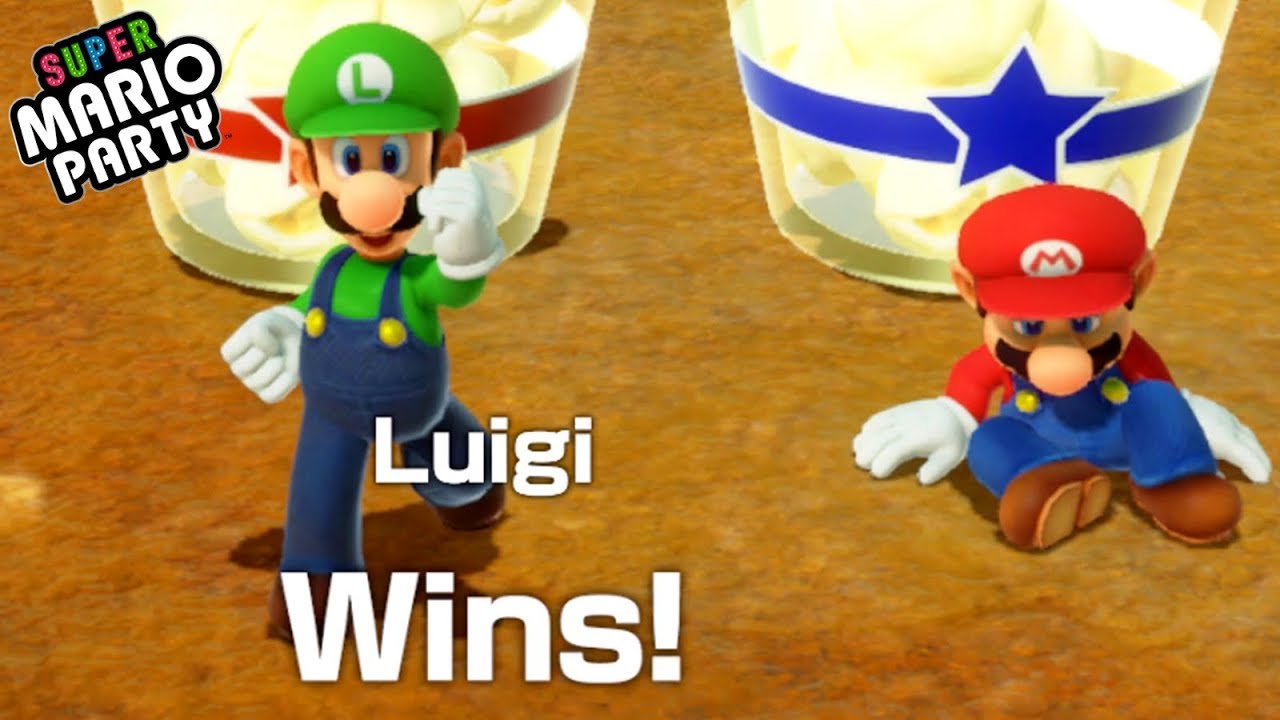 Super Mario Party - Luigi Wins By Doing Absolutely Nothing - Youtube