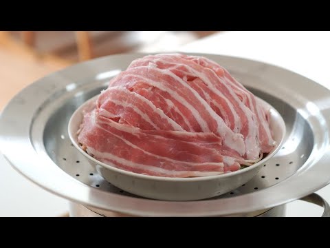 -10kg ..    ,   , Healthy Weight Loss Recipe! Steamed Pork and Vegetables