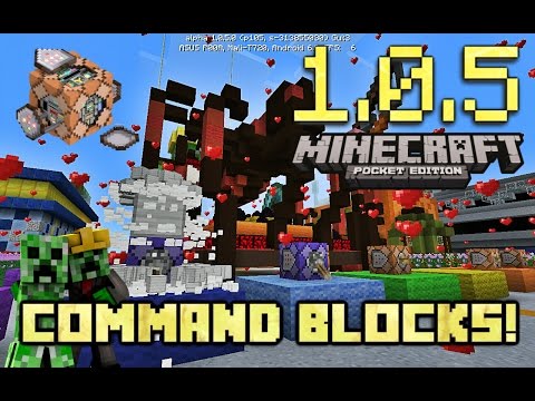 COMMAND BLOCK! Cool tricks : TELEPORT and much more! 1.0.5 MCPE Minecraft PE Tutorial mstyler777