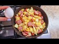 Rezept leckeres Mittagessen, das ist eine Wurst und Kartoffeln, die Sie so kochen müssen #402