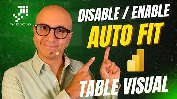 Power BI Table Visual Auto Fit Enable or Disable