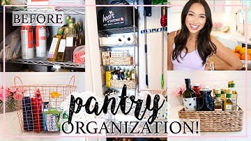 PANTRY ORGANIZE WITH ME! QUICK TIPS AND IDEAS | Alexandra Beuter