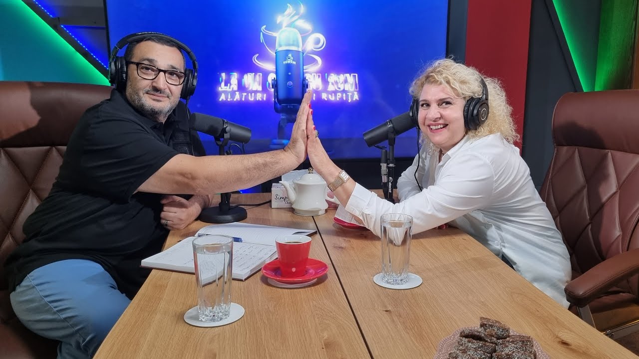 LA UN CEAI CU ROM alături de Vali Rupiță cu Camelia Stoian