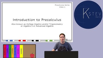 New Precalculus Series! - Video 1 - Introduction to Precalculus