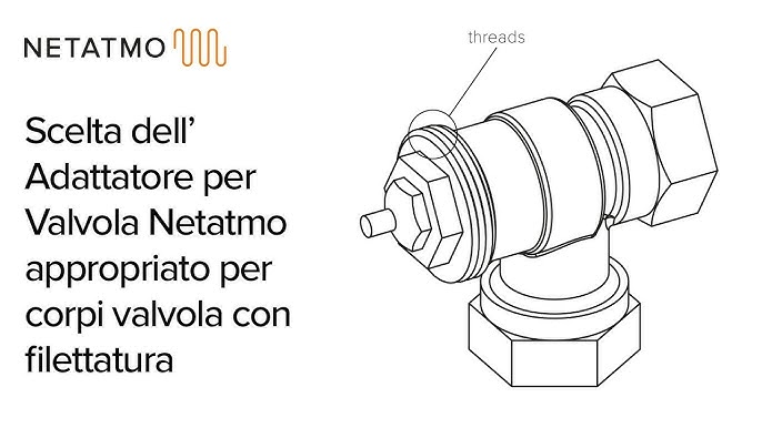 Scelta dell' Adattatore per Valvola Netatmo appropriato per corpi valvola  con filettatura 