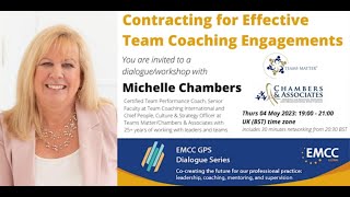 Michelle Chambers Contracting for Effective Team Coaching Engagements
