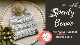 Fastest Crochet Beanie EVER! Perfect Unisex Beanie Pattern