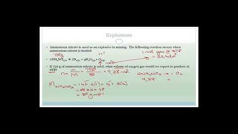 Quantitative aspects - volume relations in gaseous reactions