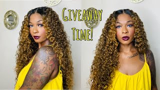 ISSA GIVEAWAY Outre Synthetic Melted Hairline HD Swiss Lace Front Wig - RAFAELLA ft EbonyLine ?