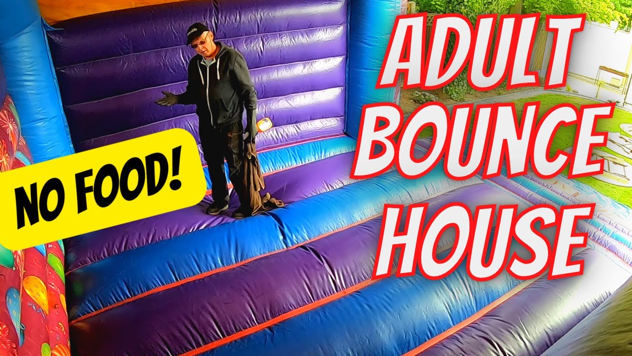 Установка и чистка надувного замка для взрослых и замена неисправного вентилятора