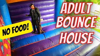 Setting Up And Cleaning An Adult Size Bouncy Castle And Replacing A Faulty Blower