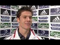 Xabi Alonso after scoring from inside his own half