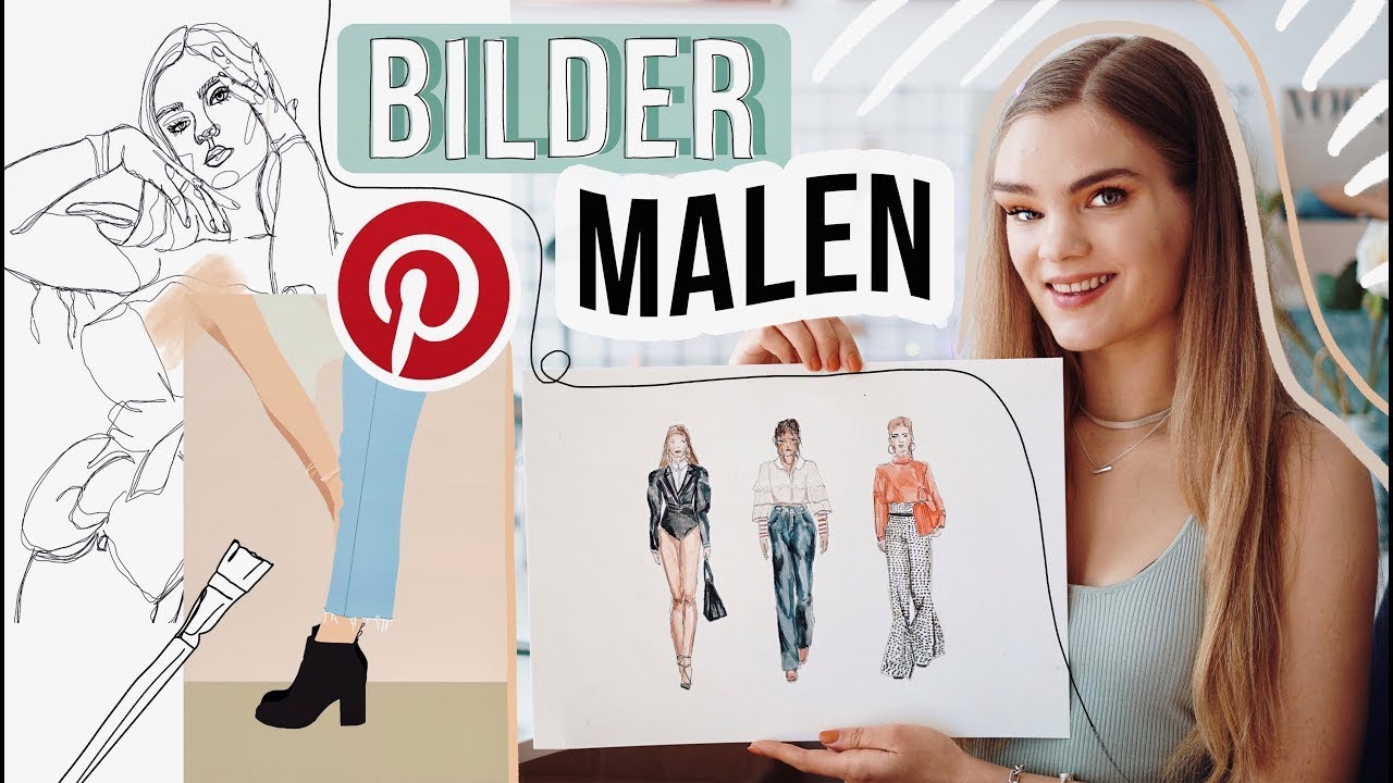  Update  3 Bilder Malen DIY's - Fashion Illustration / Modezeichnung // I'mJette
