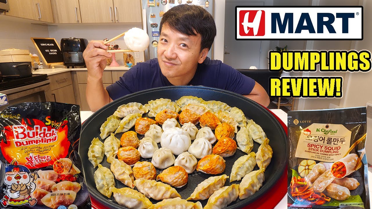 Trying EVERY DUMPLING at H-MART! KOREAN SUPERMARKET Noodles & Dumplings Taste Test Part 1 | Strictly Dumpling
