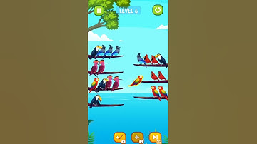#gameshorts Bird sort color puzzle (Mobile Gameplay)