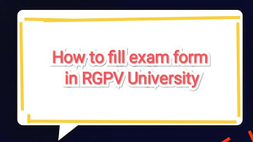 How to fill exam form in RGPV University .1 sem of engineering student. #examformfillprocess #exam