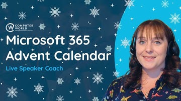 Microsoft 365 Advent Calendar: Live Speaker Coach