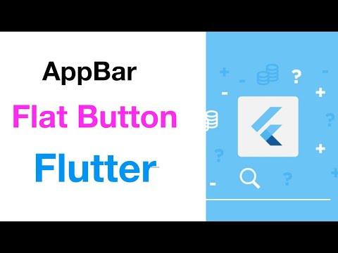 Flutter Tutorials: how to add appbar button using android studio 2019
