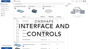 OnShape: Interface and Controls