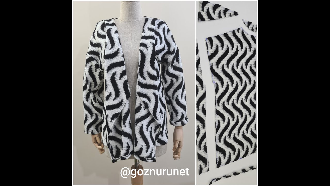 40 Beden (L) Salaş Hırka Kesimi Ve Dikimi