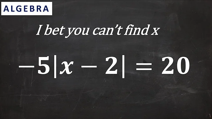 Absolute value equation with no solution