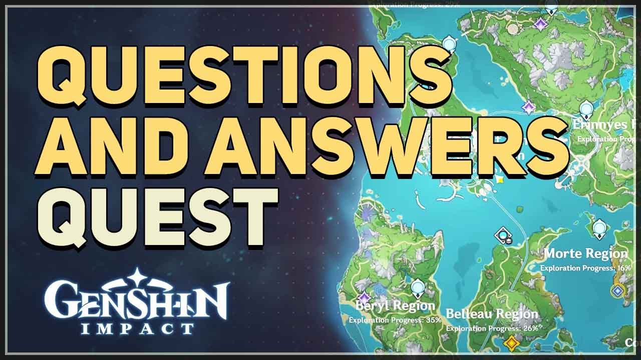 Questions and Answers Genshin Impact YouTube