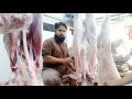 Fastest big size full goat cutting skills mutton cutting experts