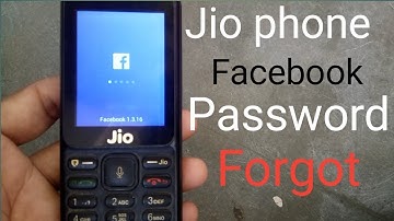 Jio phone Facebook Password change KAISE kare,  jio phone