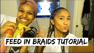 HOW TO DO FEED IN BRAIDS BEGINNER