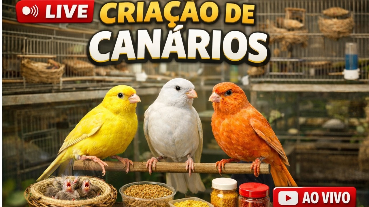 CF AO VIVO: ENCONTRO DE CRIADOR PARA CRIADOR- CRIAÇÃO CANARIO DOMESTICO