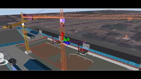 Modeling 3D Paths for Tower Crane in Synchro | Creating 3D Paths for Tower Crane in Synchro Pro