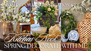 2024 SPRING KITCHEN NOOK DECORATE WITH ME | Home Decorating & Styling Inspiration - Spring + Easter