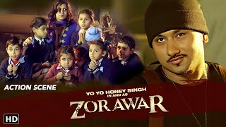 Yo Yo Honey Singh saves children | Zorawar HD Punjabi Movie | Parul Gulati | Gurbani Judge