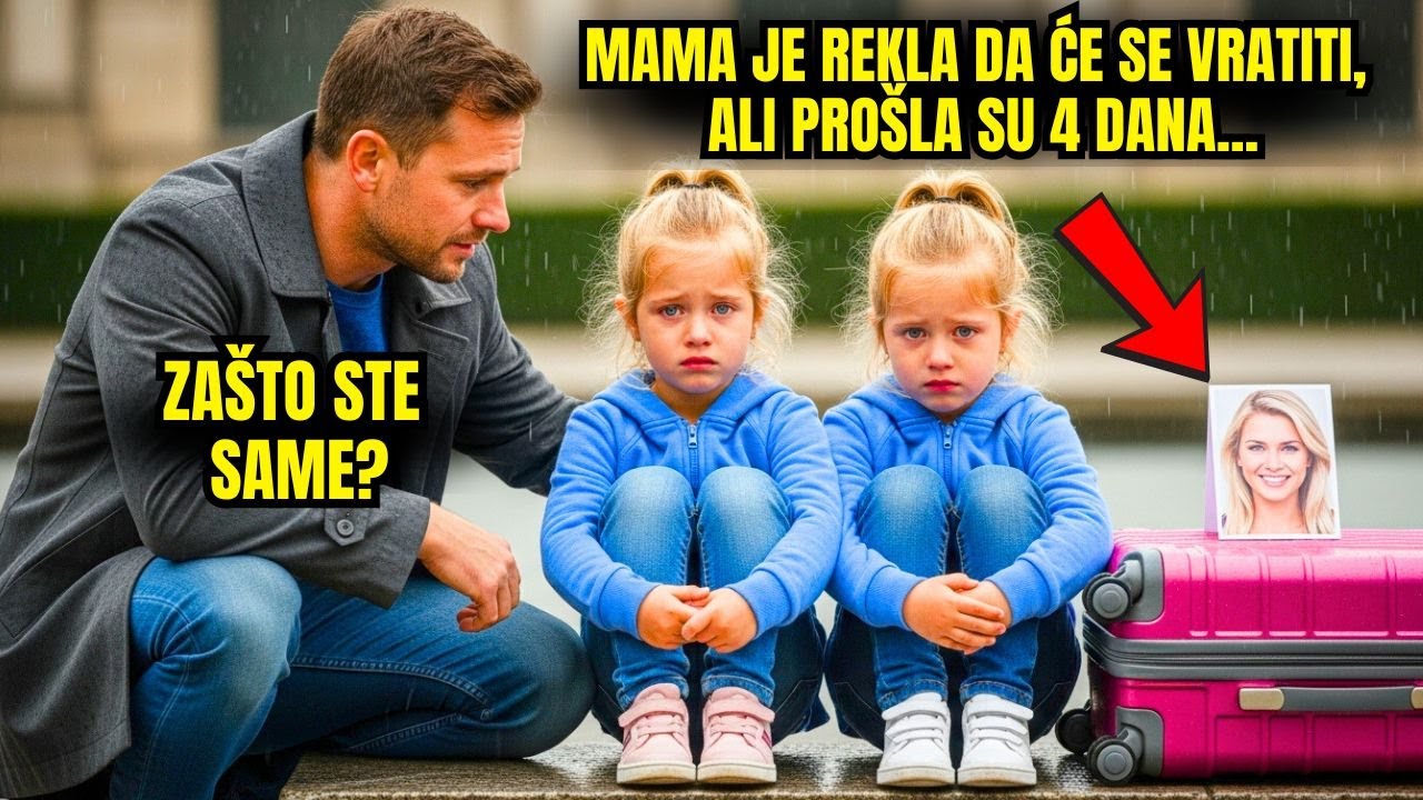 Milijunaš pronalazi napuštene blizanke u parku s koferima — kad ih pita, ostane šokiran!