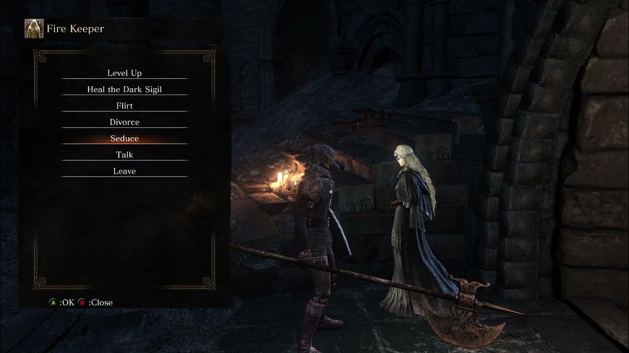 DS3 Cinders Mod Getting bonked by Firekeeper YouTube