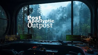 Post Apoclyptic Dark Ambient | Machine Chatter Rain and Work | Focus Sleep
